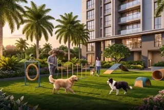 Pet Agility Lawn at Urbanrise The Living Wave